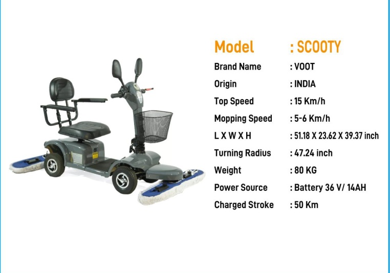 VOOT SCOOTY Scooty Cleaning Machine catalogue image
