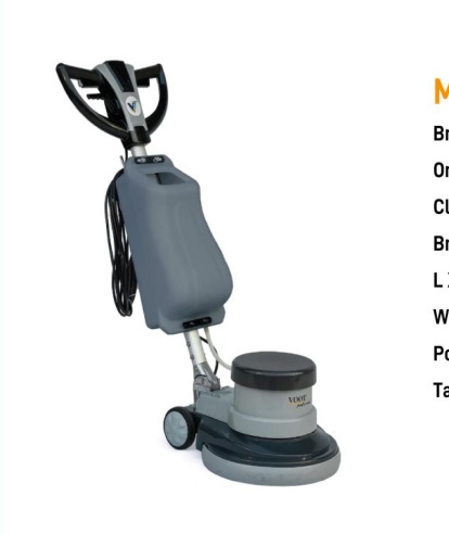 VOOT VSD 43/150 Single-Disc Scrubber catalogue image