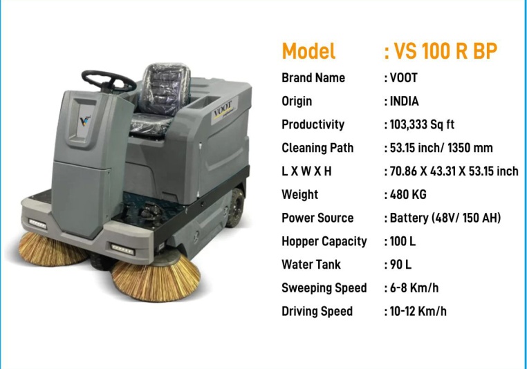 VOOT VS 100 R BP Ride-On Sweeper catalogue image