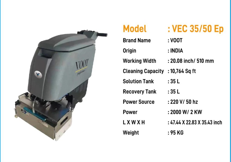 VOOT VEC 35/50 Ep Escalator Cleaner catalogue image