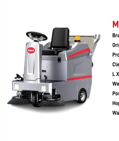 Sterll ST1 Ride-On Sweeper catalogue image