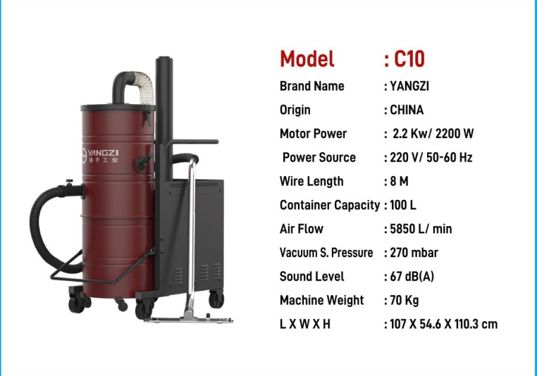 Yangzi C10 Industrial Vacuum Cleaner catalogue image