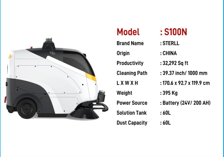 Sterll S100N Robotic Floor Sweeper catalogue image