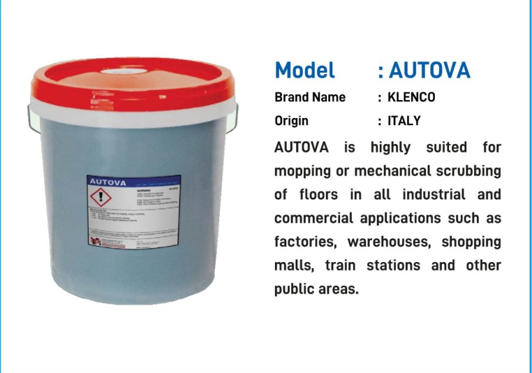 Klenco AUTOVA Floor Cleaning Detergent catalogue image